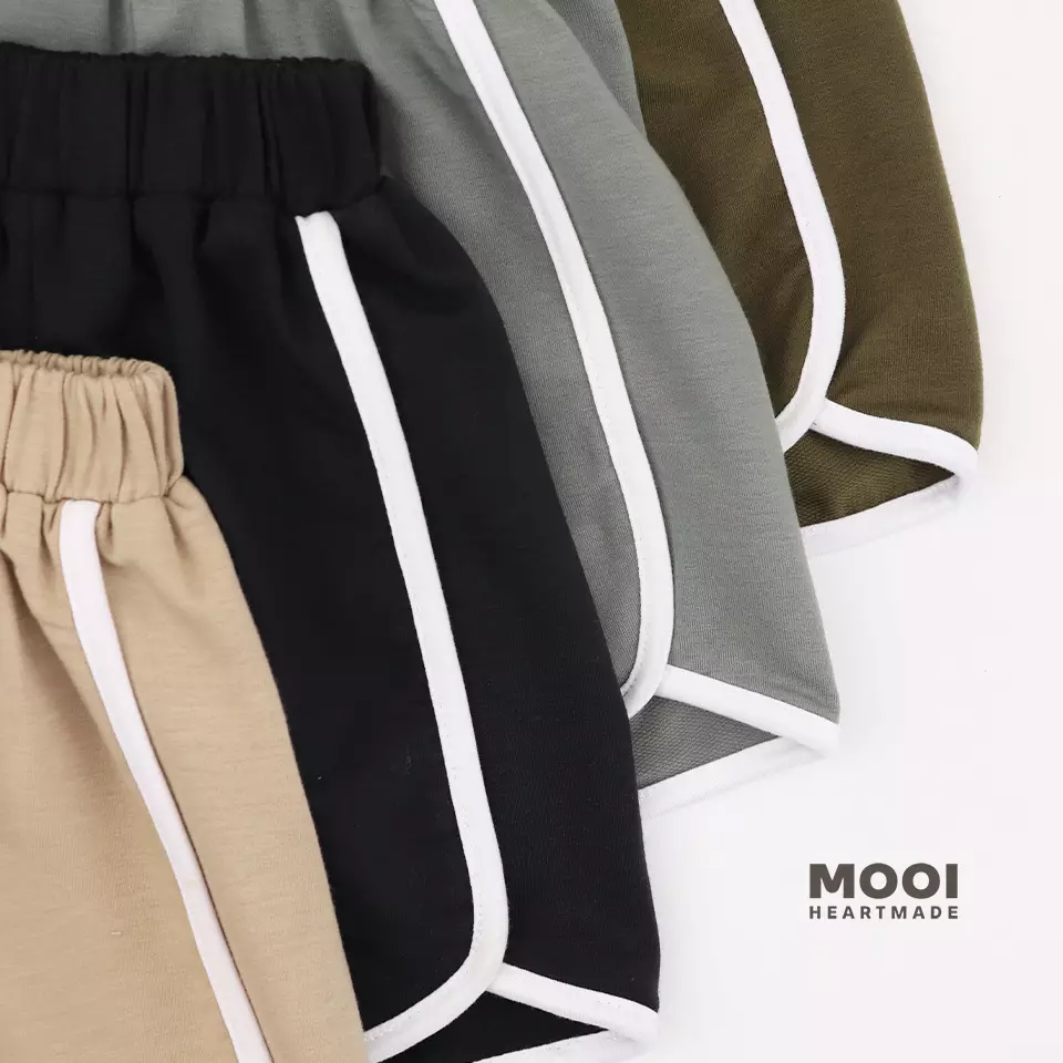 Mooi Celana Pendek Anak Laki - Laki Mark Pants Kids - Black