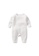 AKARANA BABY white Quality Newborn Baby Long Sleeve Bodysuit / Baby Sleepwear One-Piece Double Sided Dupion Cotton - White 31A08KAE3A9718GS_1