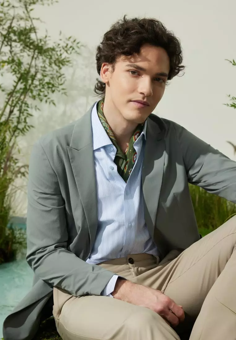 G2000 Seersucker Relax Fit Casual Blazer