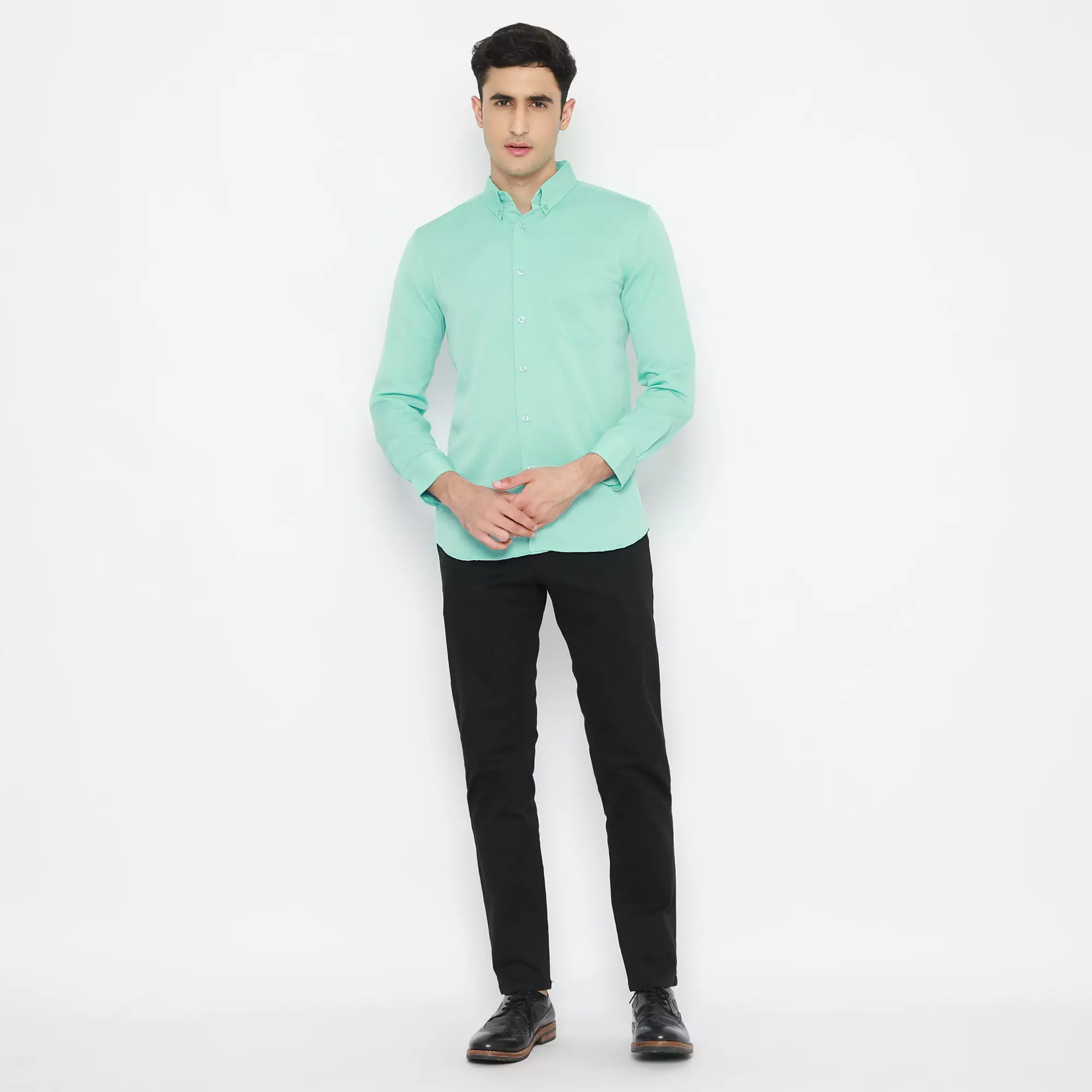 Platini Kemeja Pria Lengan Panjang Polos Polinosic Tosca 66109