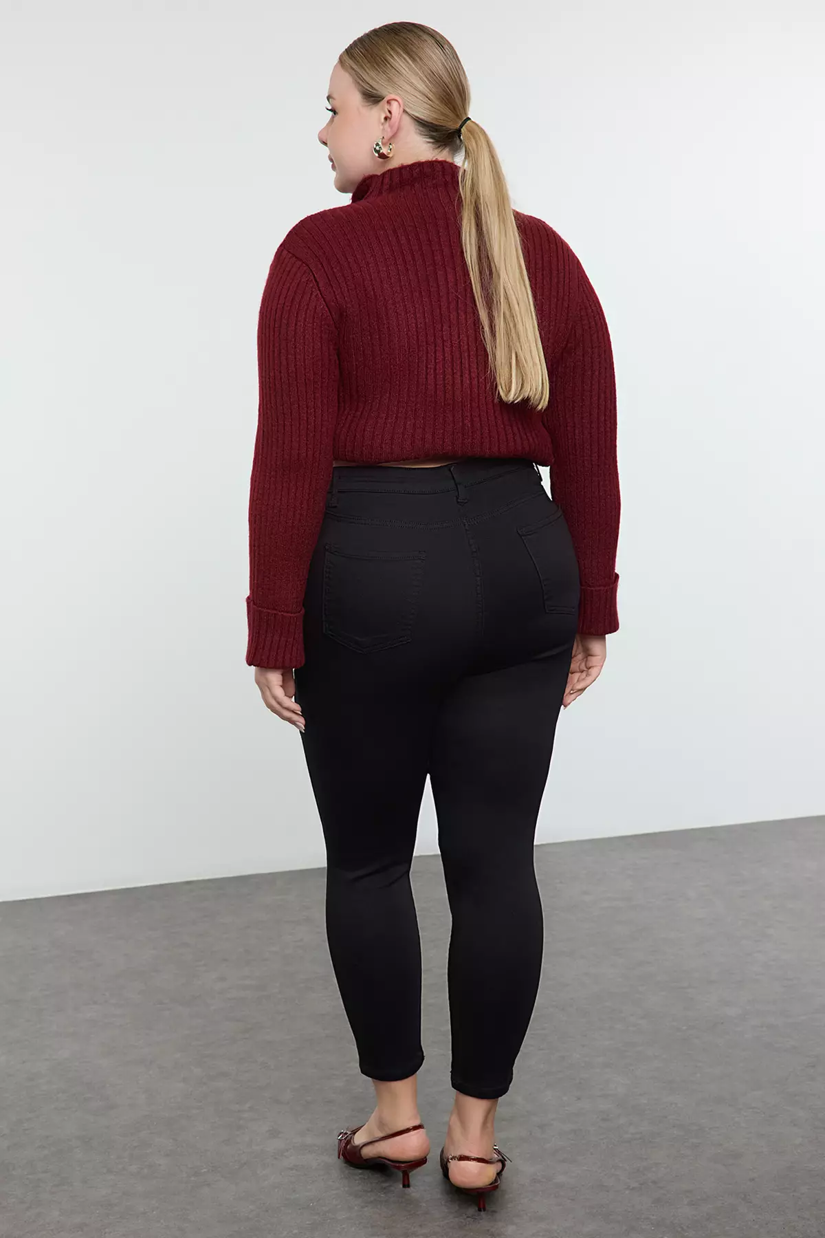 High Waist Flexible Skinny Jeans