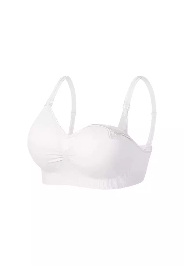 Grace Nursing Push Up Bra in White Maternity Bra
