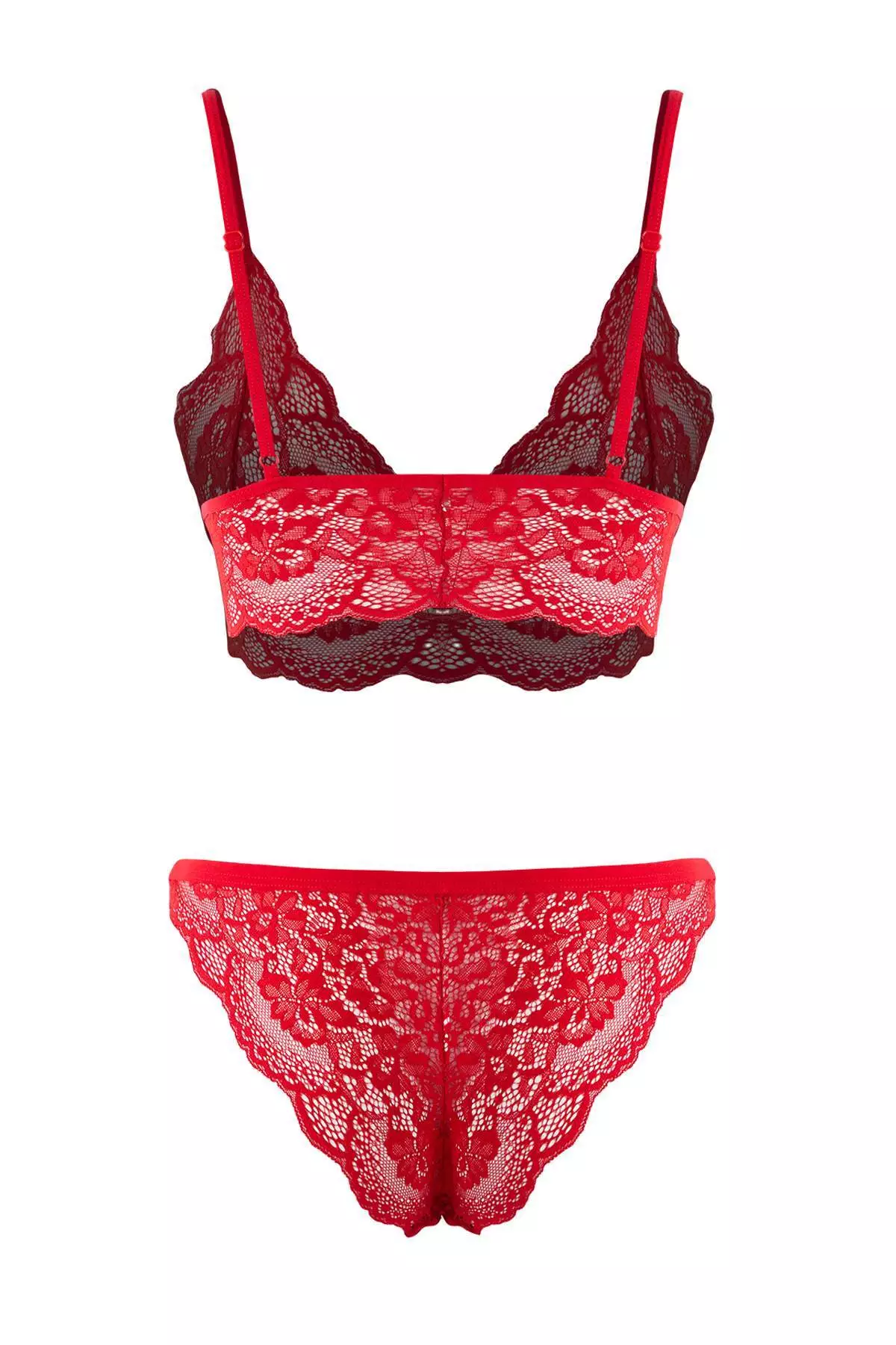 Lace Embroidery Underwear Set