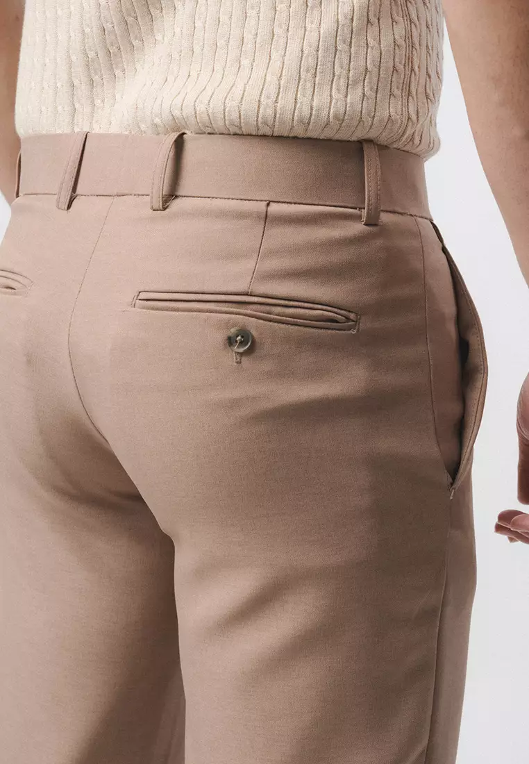 Pedro Regular Fit Trousers Pants Brown