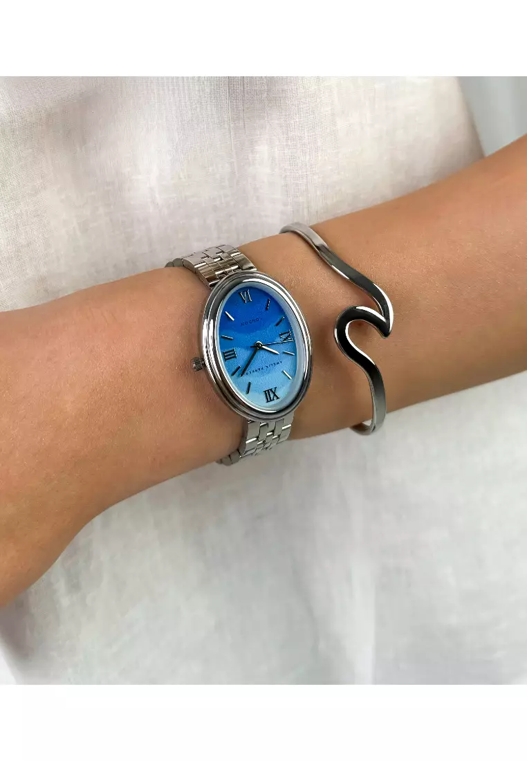 Elegant Amelia Parker Women's Watch with Stainless Steel Watch Bracelet