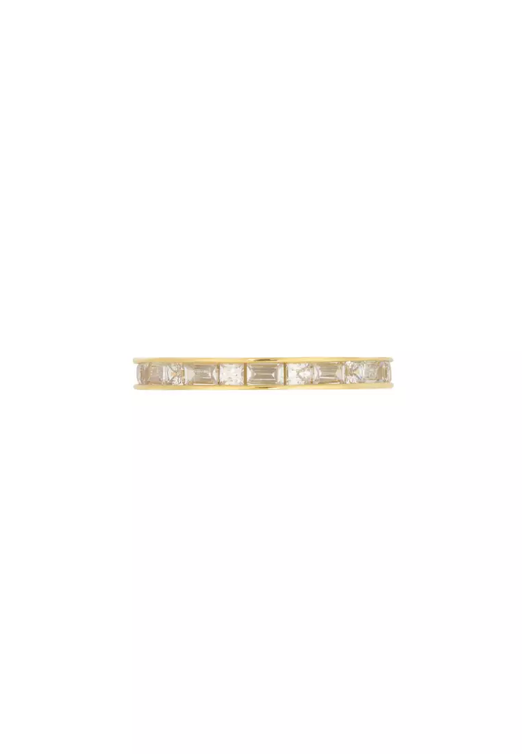 Classic Baguette 14K Gold Vermeil Ring