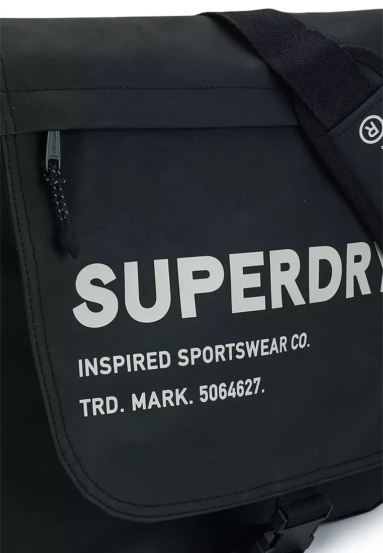 Superdry embossed clearance messenger bag