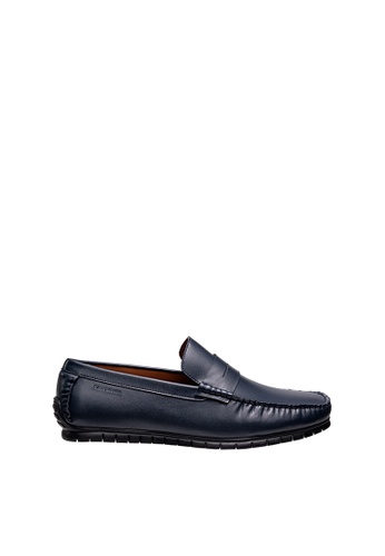 SEMBONIA blue Men Leather Loafer CA62CSHF293CDCGS_1