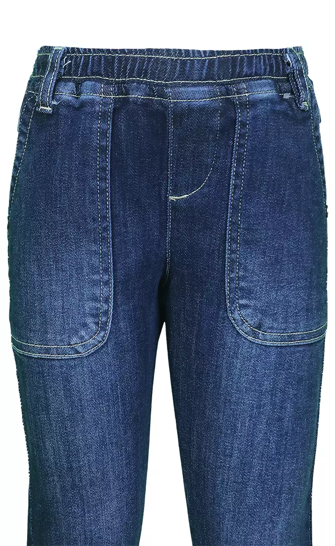 Qna Girl Mokamulk Celana Panjang Jeans Anak Navy