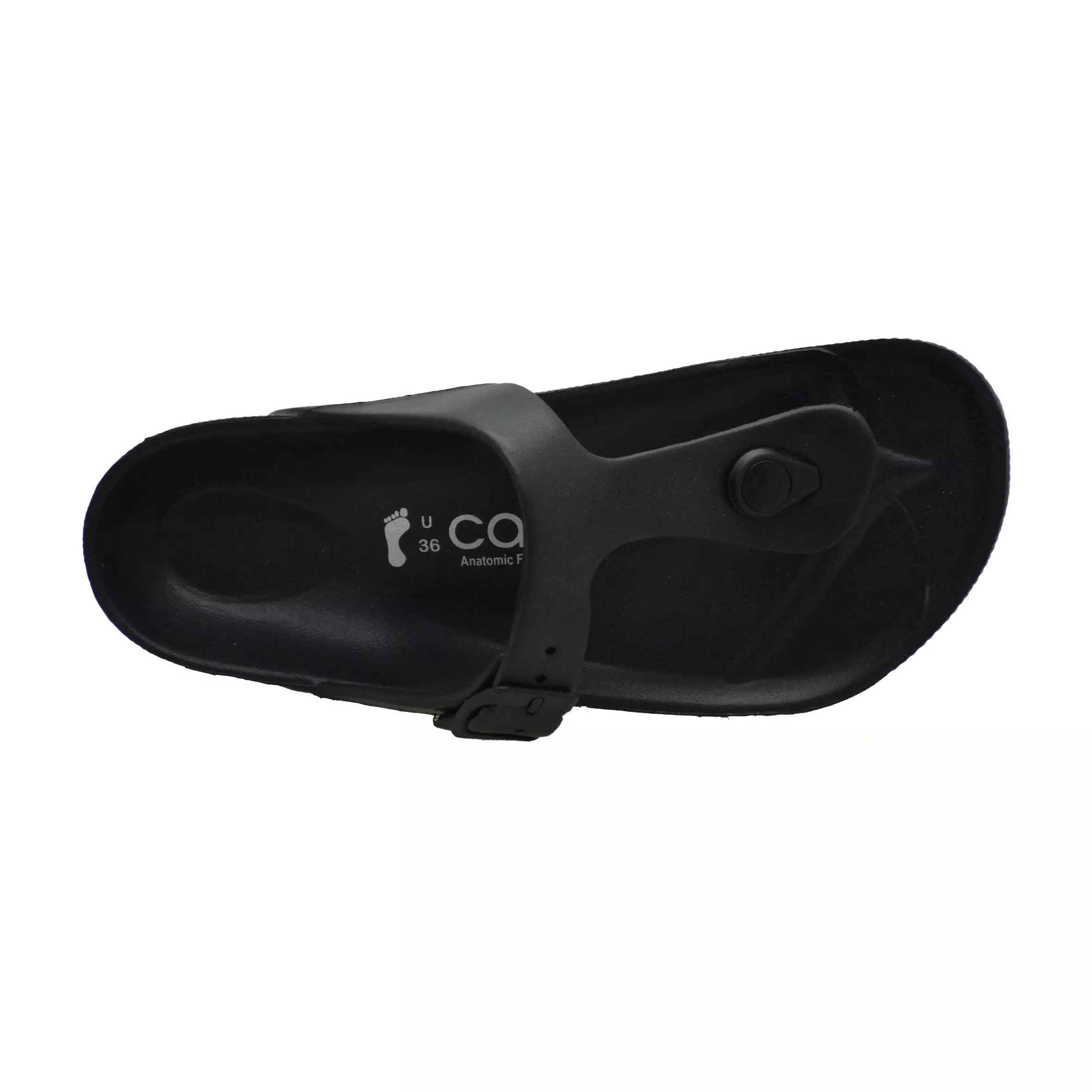 Carvil Sandal Pria Wanita Flash-01 PU Black