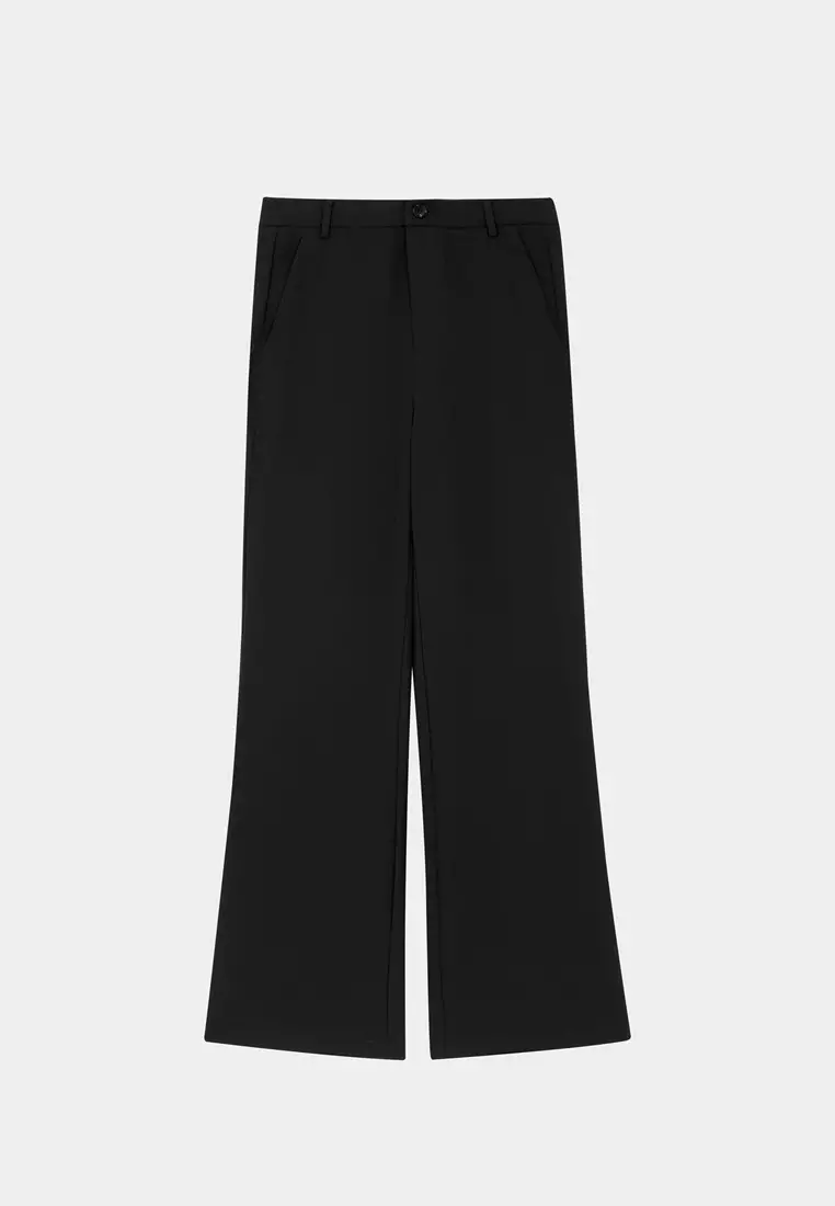 Black Bell-bottom Trousers