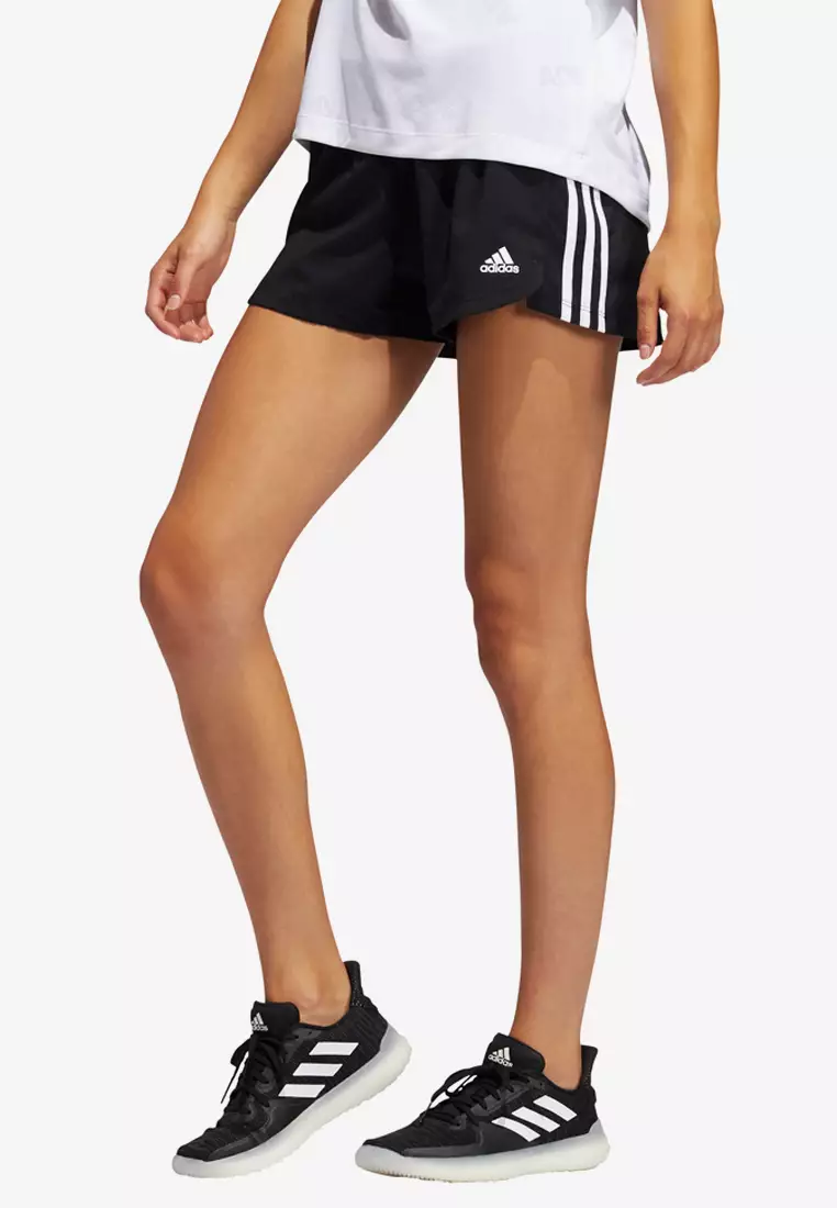 adidas women's ultimate woven 3 stripe shorts