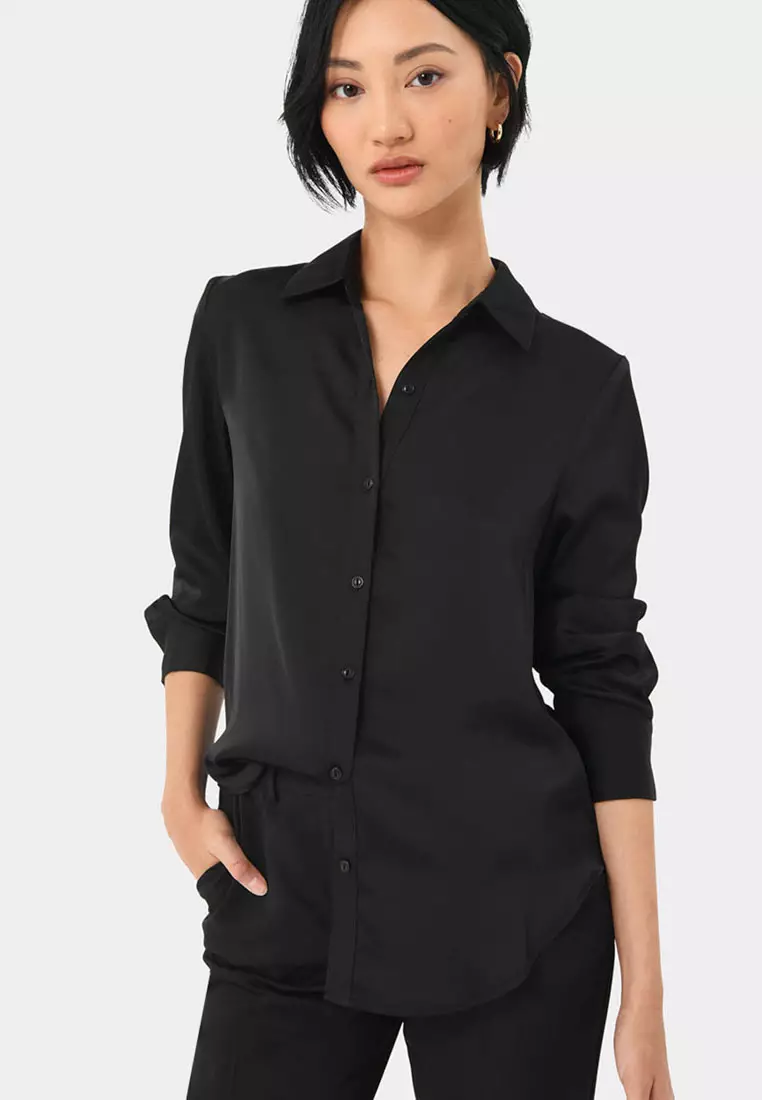 Coco Loose Fit Satin Blouse