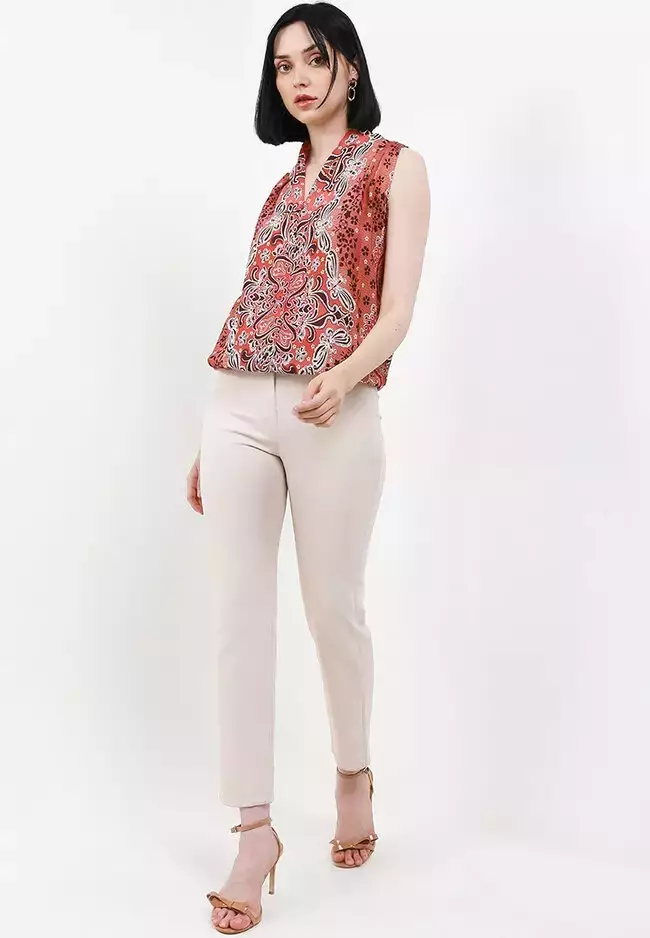 Chanira Penola Blouse-Brown Multi