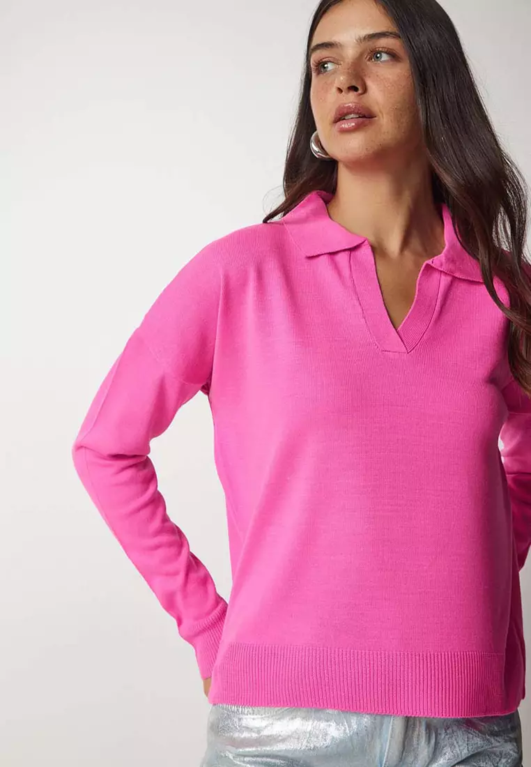 Basic Polo Collar Sweater