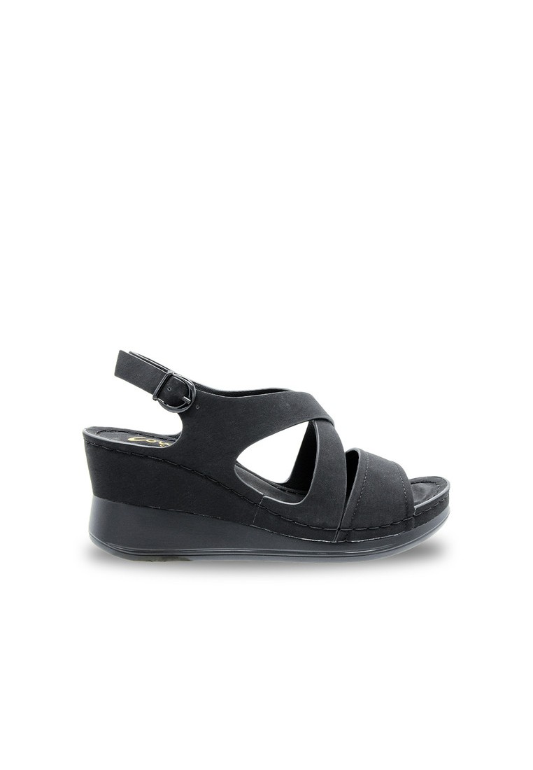 Louis Cuppers Sling Back Faux Leather Strap Casual Sandals