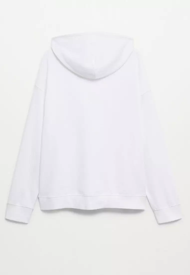 White cotton hoodies deals