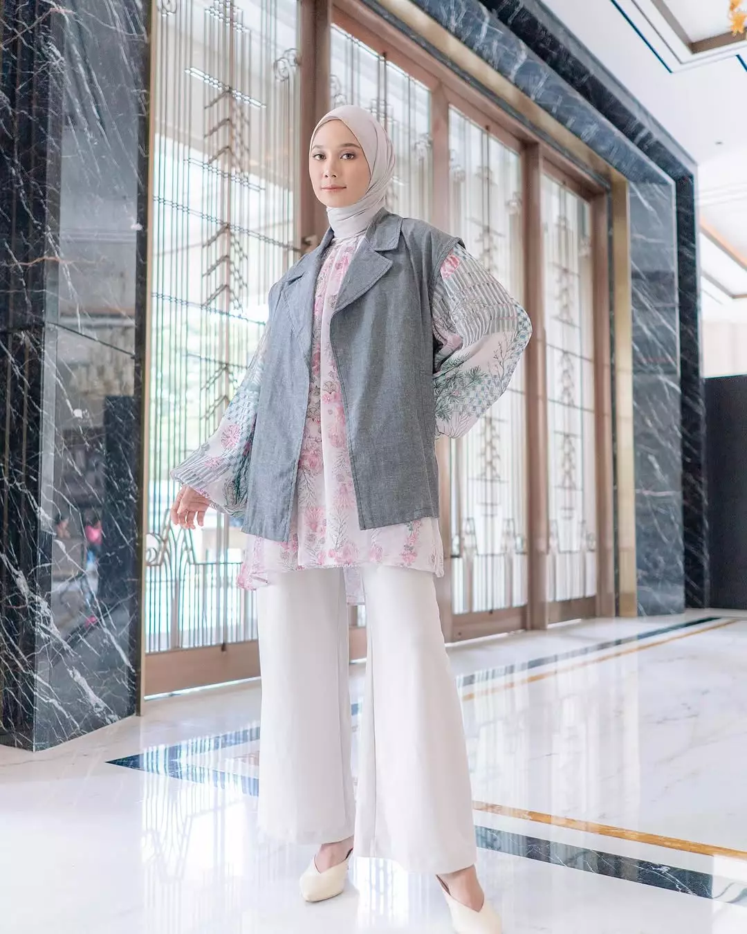 Outer Tasya - Formal Woman Vest |BLUE DENIM