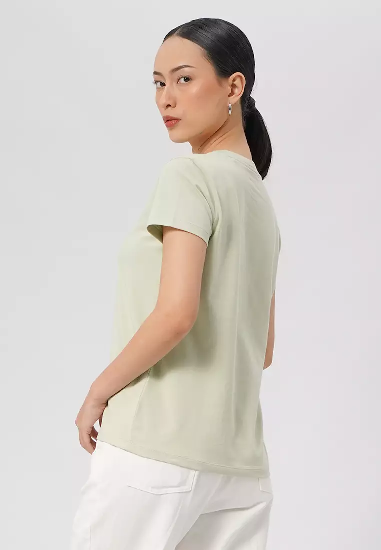Basic Round Neck Cotton T-Shirt