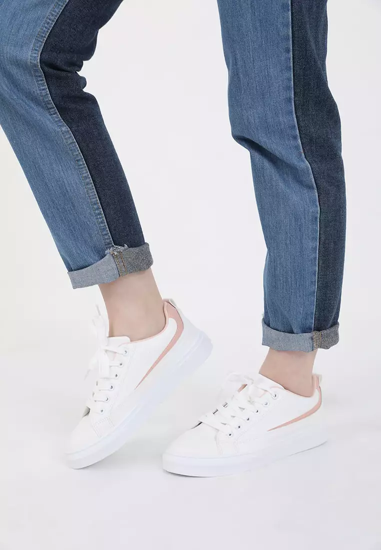 Jual Berrybenka Label Sofia Sienna Low Ankle Sneaker White 1 Original ...