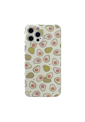 Kings Collection white Avocado Pattern iPhone 11 Case (KCMCL2189) E01AFAC6541F2AGS_1