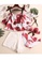 Halo red (4pcs) Floral Print Bikini Set With Shorts 96B81US14CD57FGS_6