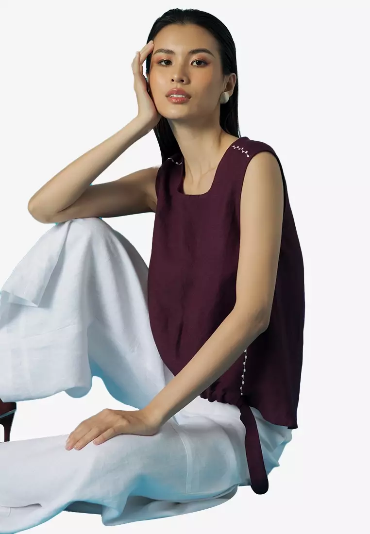Becoming Color Me Linen Top