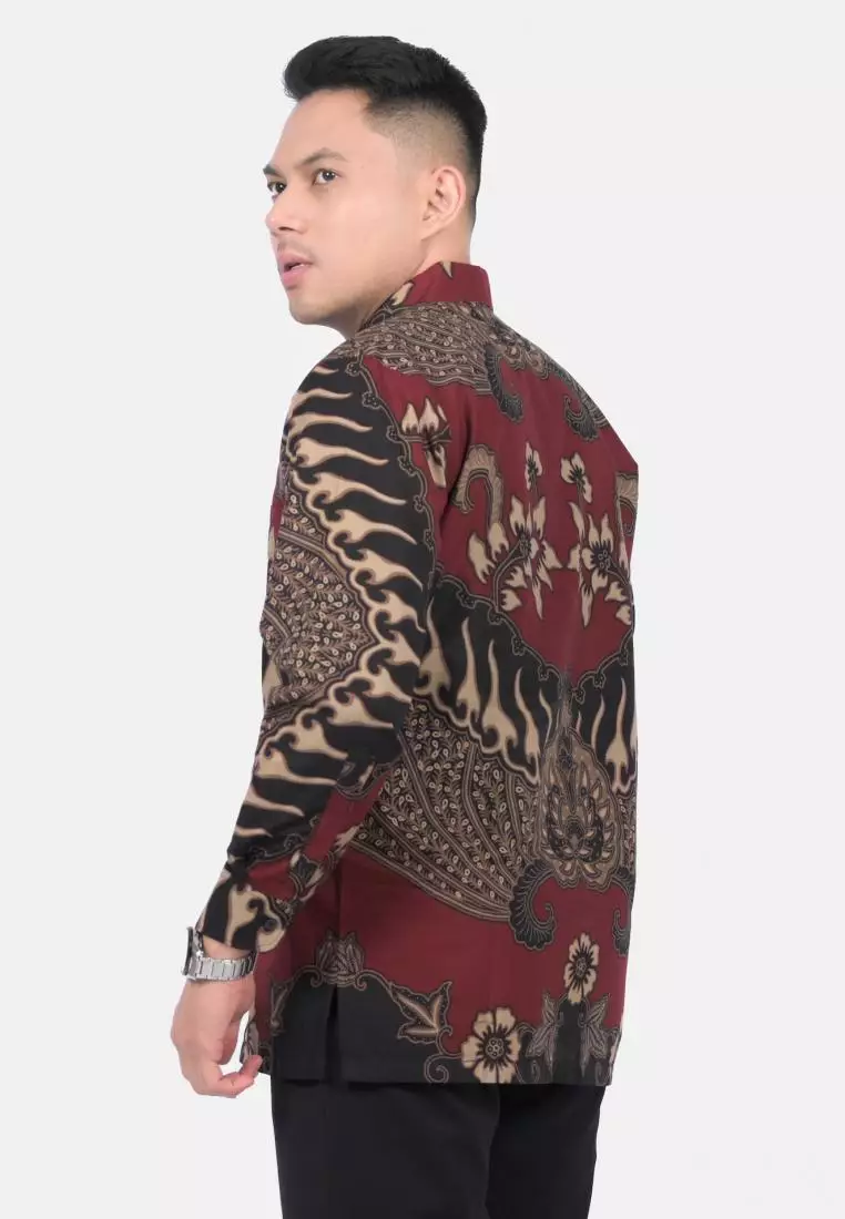 kemeja batik pria lengan panjang capas batik SHJ1325