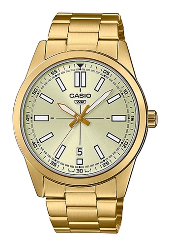 CASIO gold Casio Analog Gold Dress Watch (MTP-VD02G-9E) 675BCAC207748AGS_1