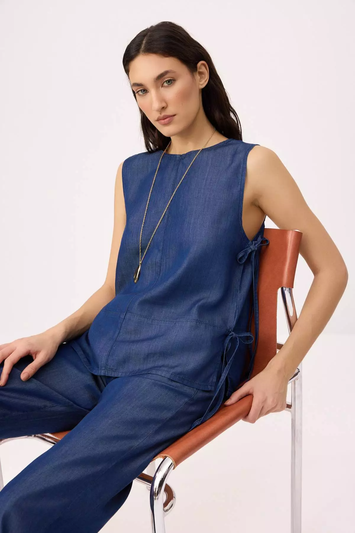 Mavi More Sustainable 1% Tencel Denim Blouse Twoss26Bz515