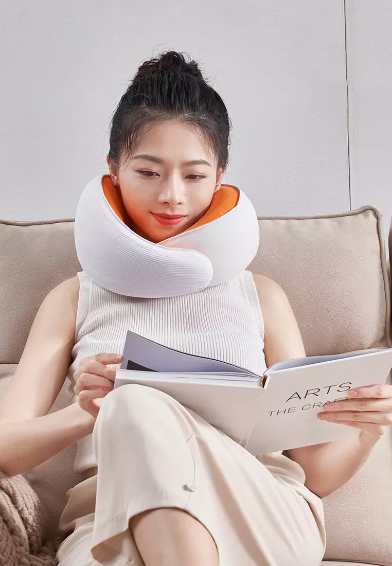 Buy Lara Travel Pillow for Airplane Memory Foam U Shaped Neck Pillows