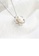 Glamorousky white 925 Sterling Silver Fashion Elegant Flower White Freshwater Pearl Pendant with Necklace 9780EAC0A10948GS_3