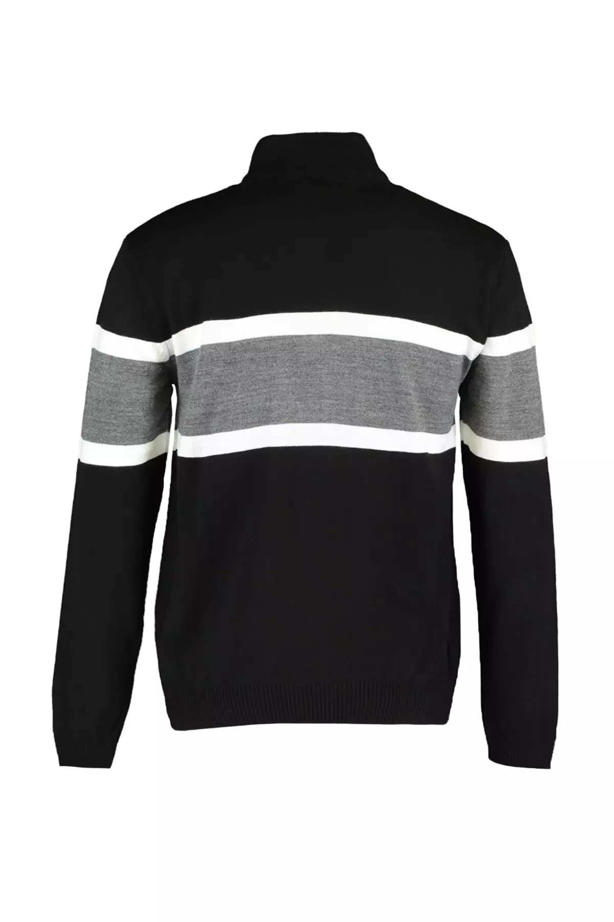 Slim Fit Half Turtleneck Zipper Sweater