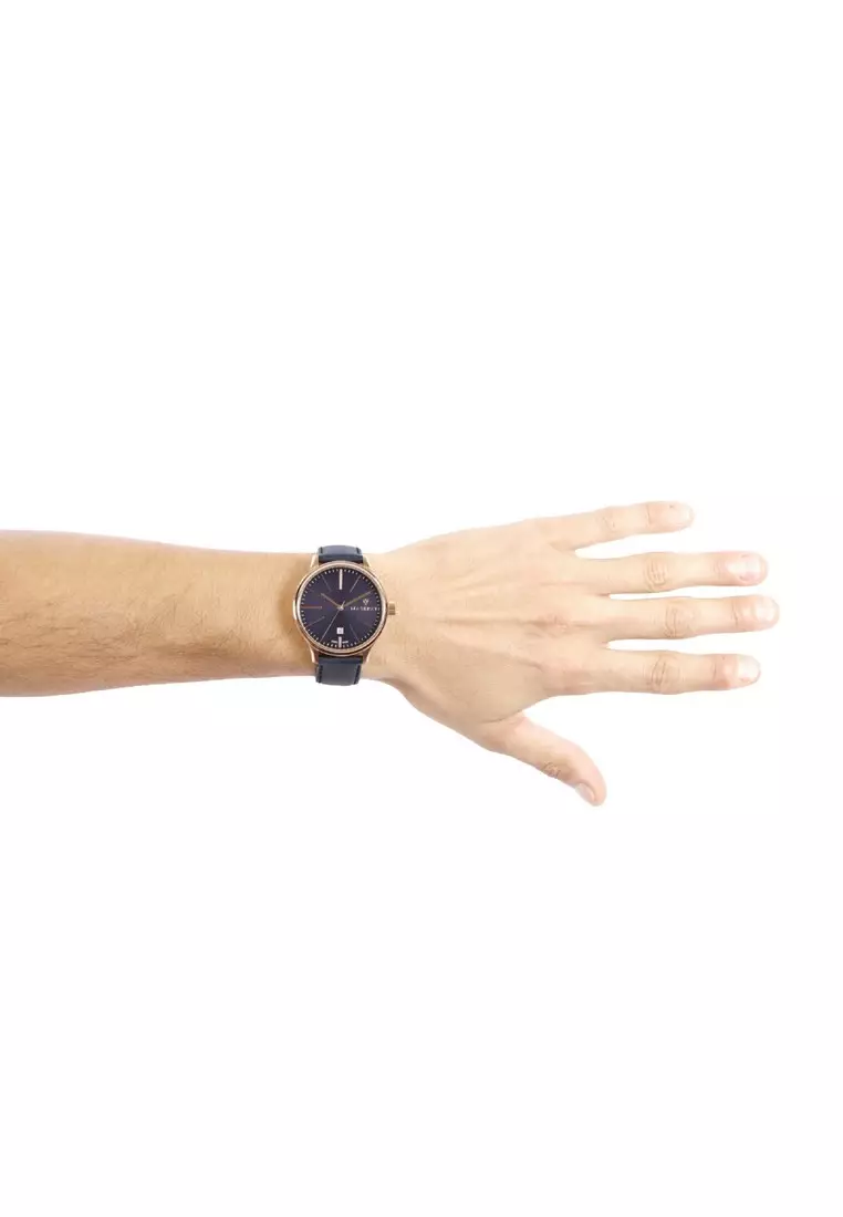 【2 Years Warranty】Maserati Attrazione Collection 43mm Blue Matt Dial Men's Quartz Watch R8851126001