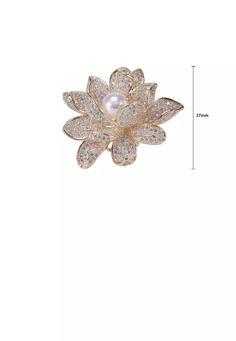 Gold brooches sales and pins
