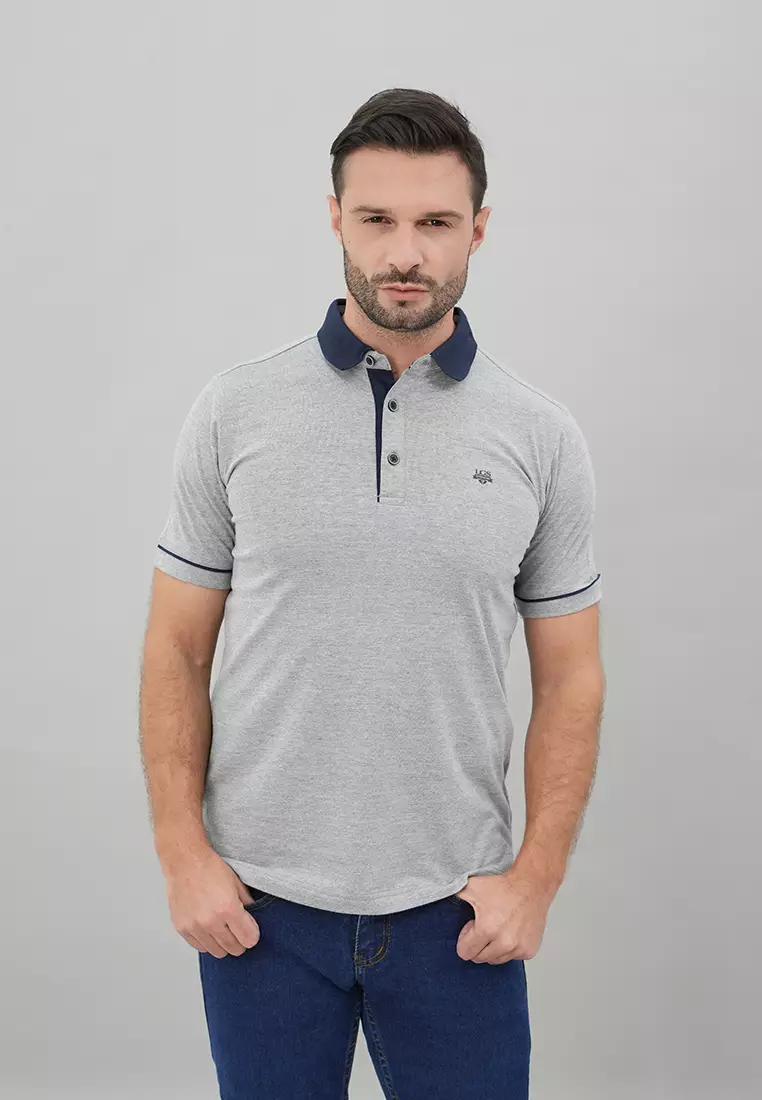 Jual LGS LGS Kaos Casual Pria Kaos Kerah Wangky Kaos Polo