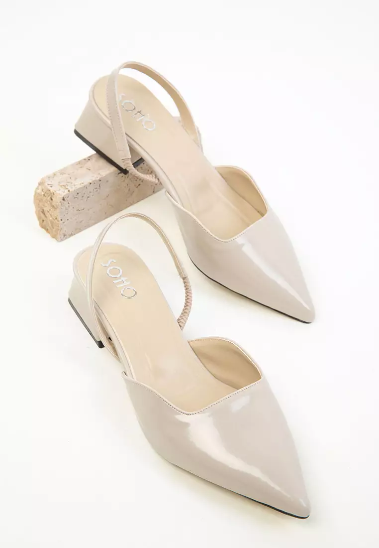 Patent Leather Classic Heeled Shoes