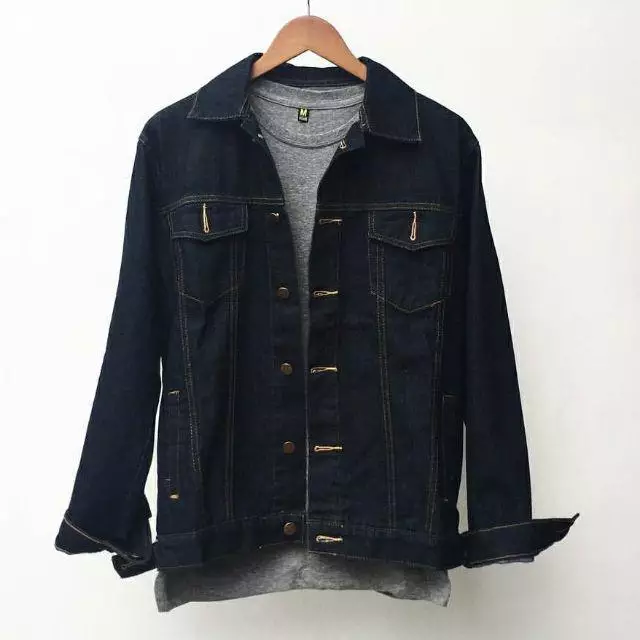 Jual ootdsupply OOTDSUPPLY Jaket Jeans Denim For Men And Women