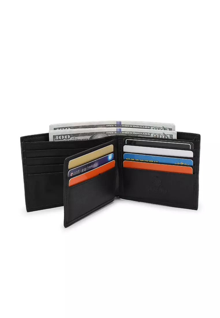 Gift Set - RFID Wallet + 40mm Automatic Buckle Belt - Black