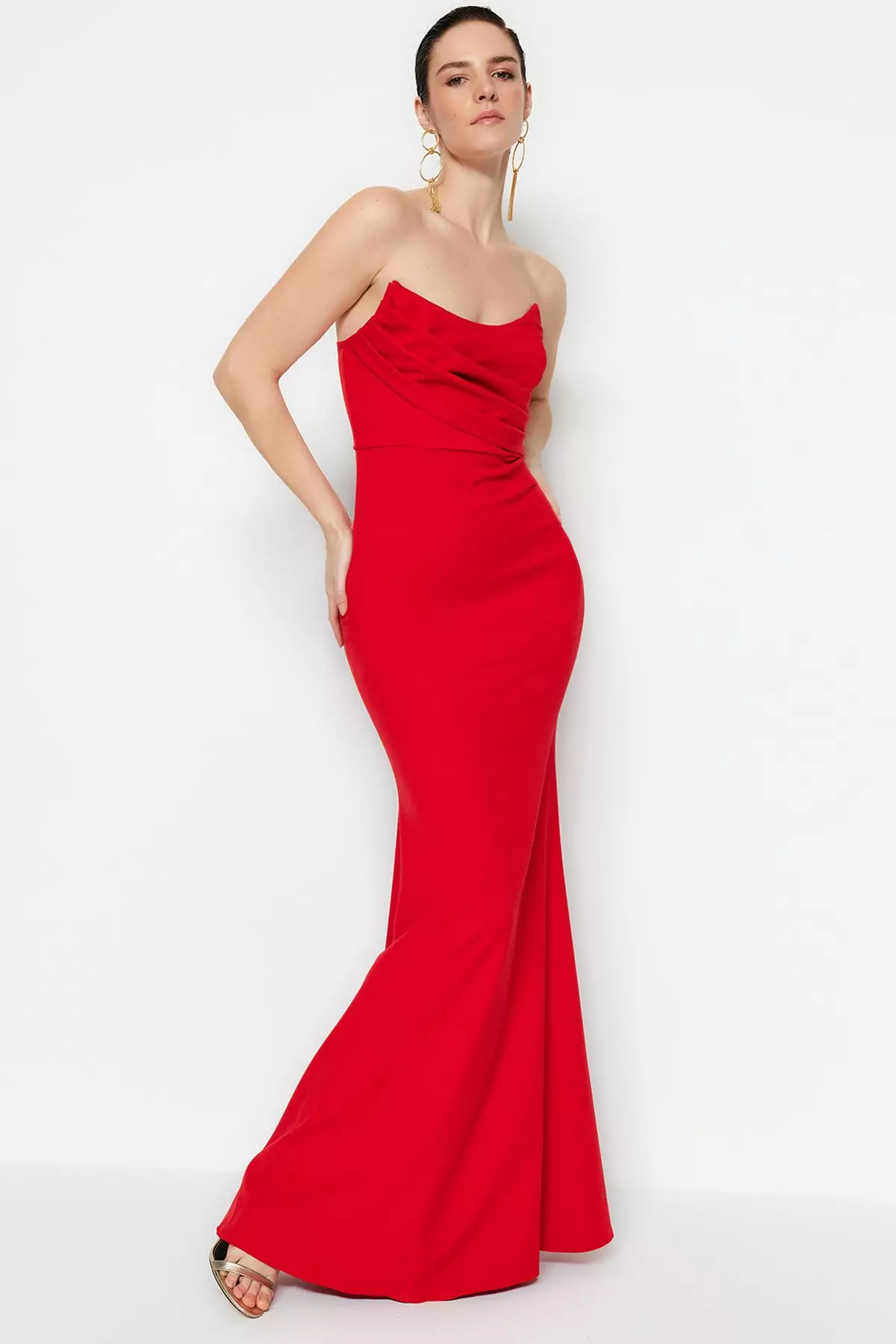 Strapless Evening Dress