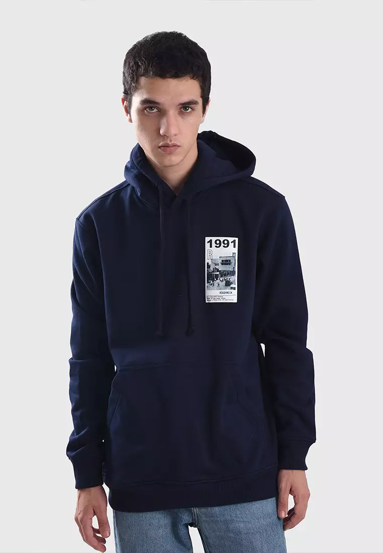 Buy Roughneck 1991 Roughneck Navy Old Jakarta Hoodie Navy H542