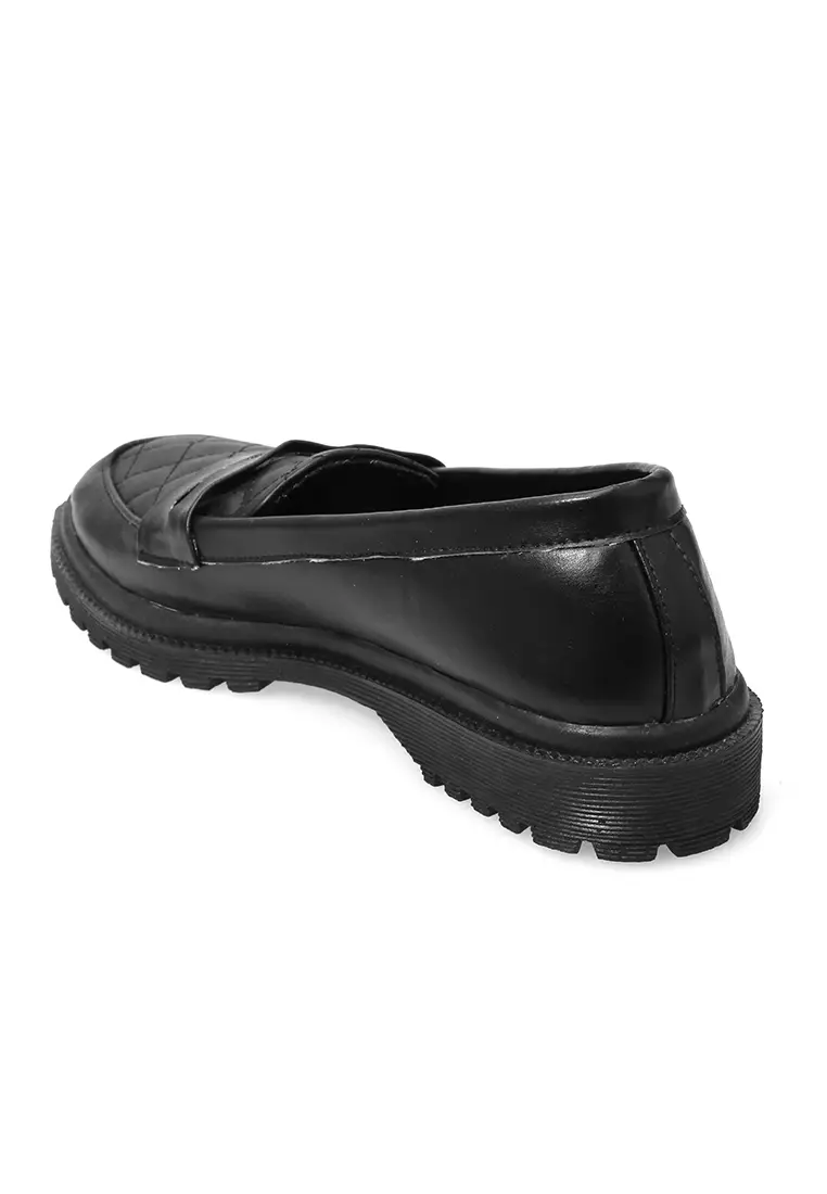 Sepatu Docmart Women Design Simple Elegant - Hitam