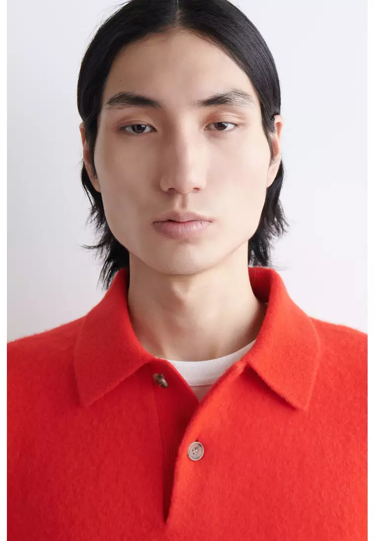 Buy COS BRUSHED-WOOL POLO SHIRT 2026 Online | ZALORA