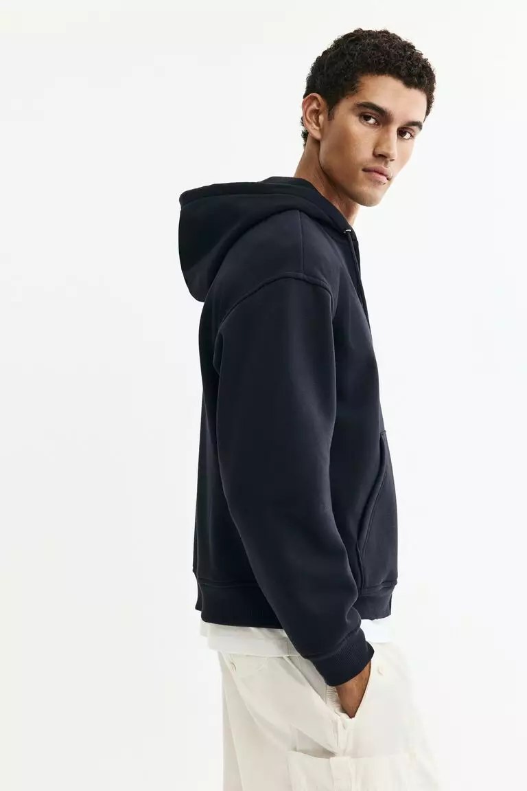 Zip-through hoodie