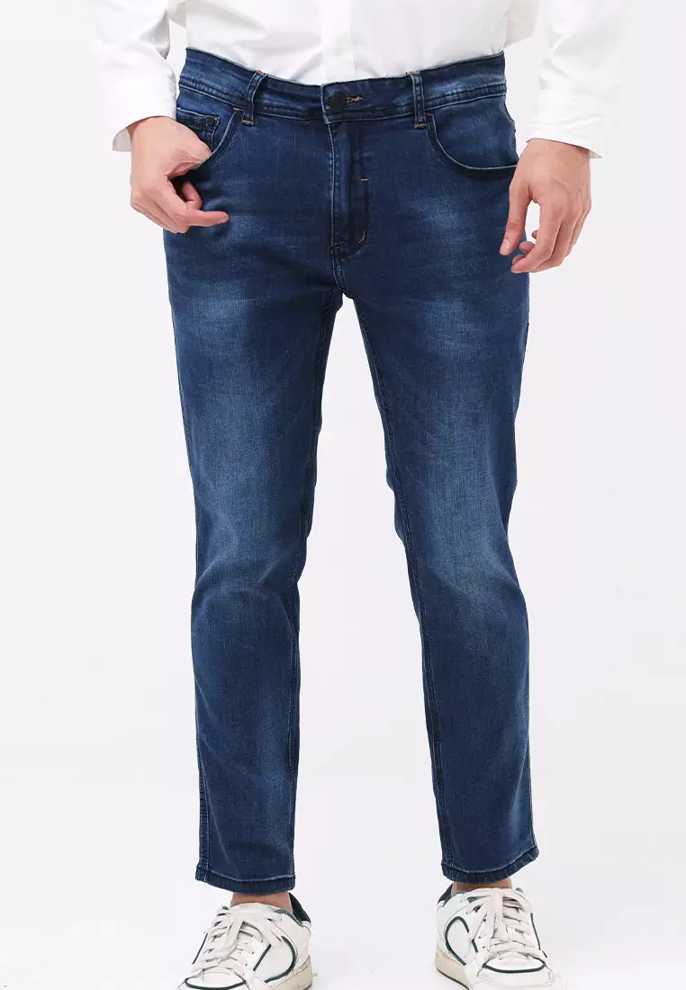 Buy Freego Mens Denim Long Skinny Fit Stretch Jeans 2025 Online