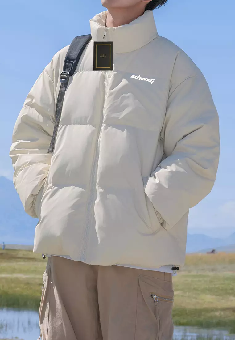 Stand Collar Quilted Cotton Coat RA-L5126