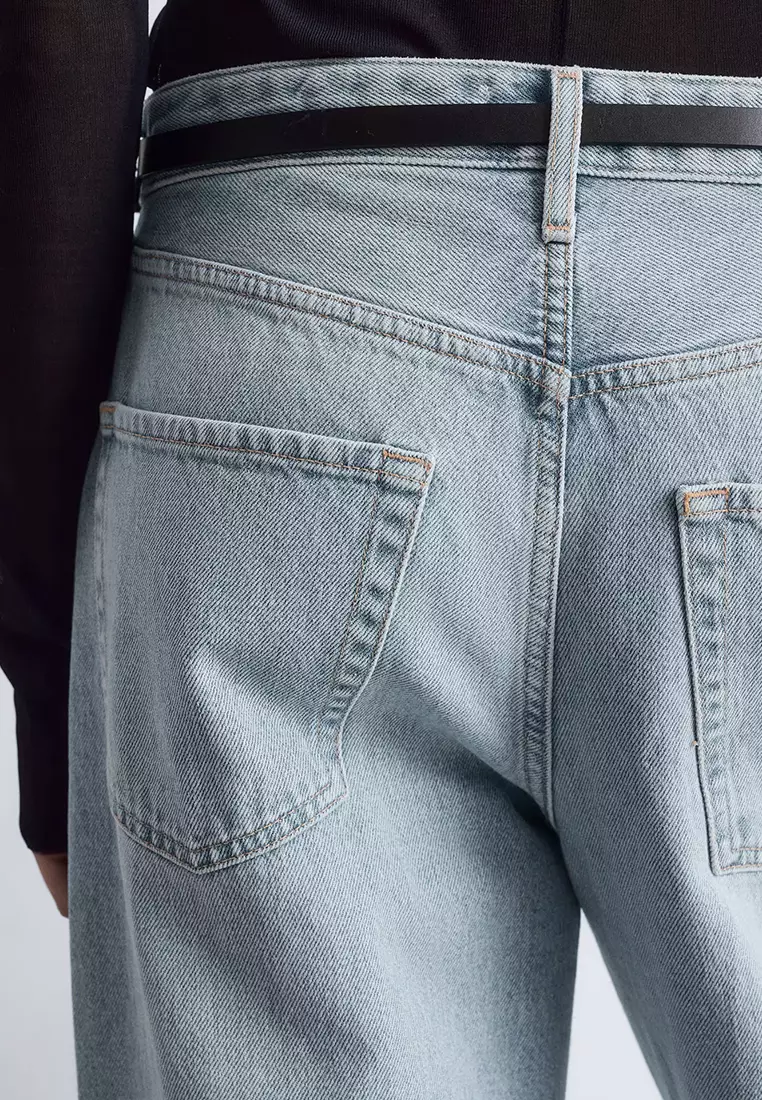 桶形褲腳牛仔褲