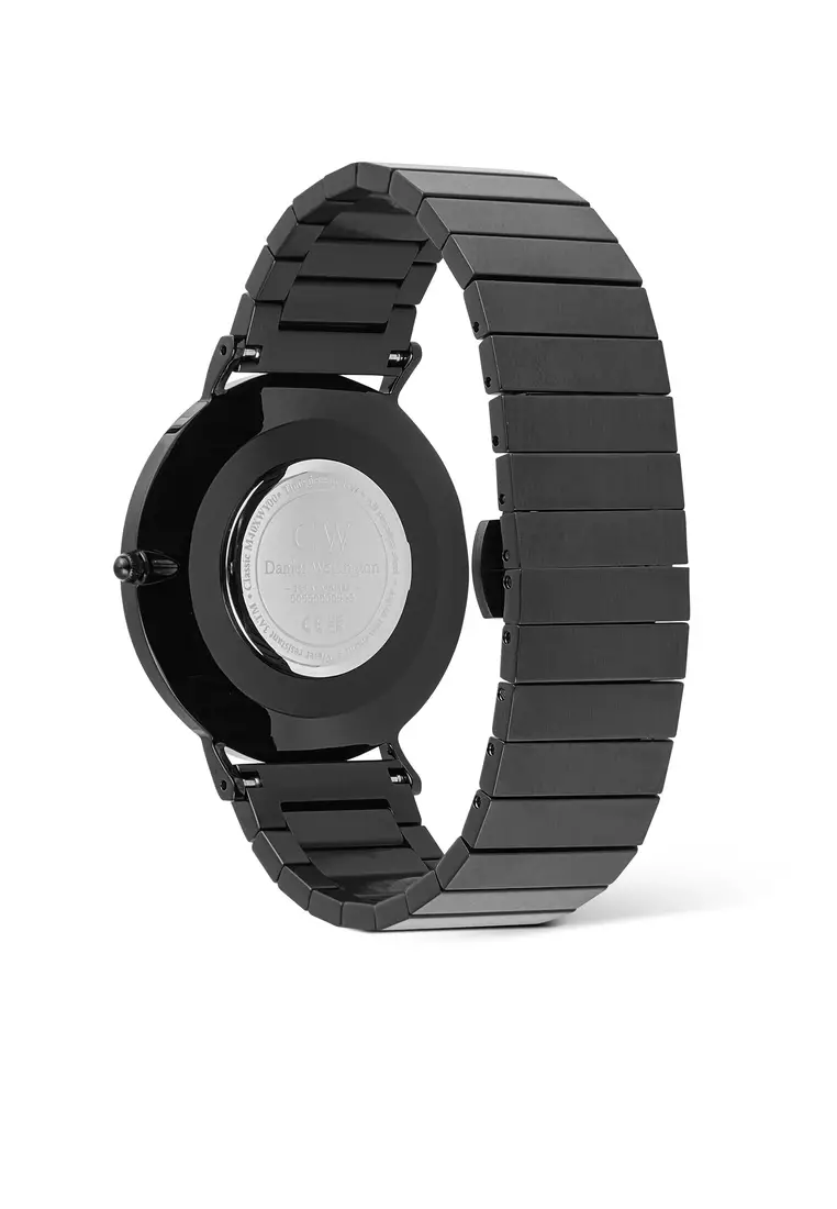 Classic 40mm Black Piano Brushed Onyx - Men Watch stainless steel watch DW Official Authentic Original