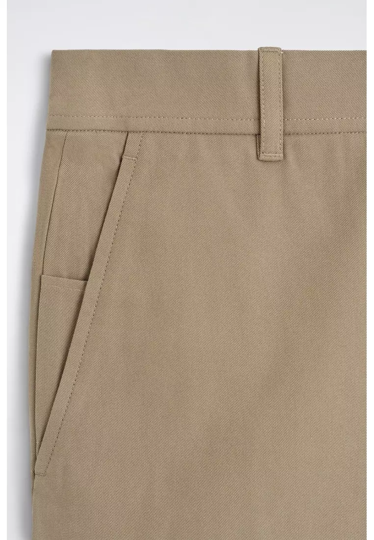 COTTON REGULAR-FIT STRAIGHT-LEG CHINOS