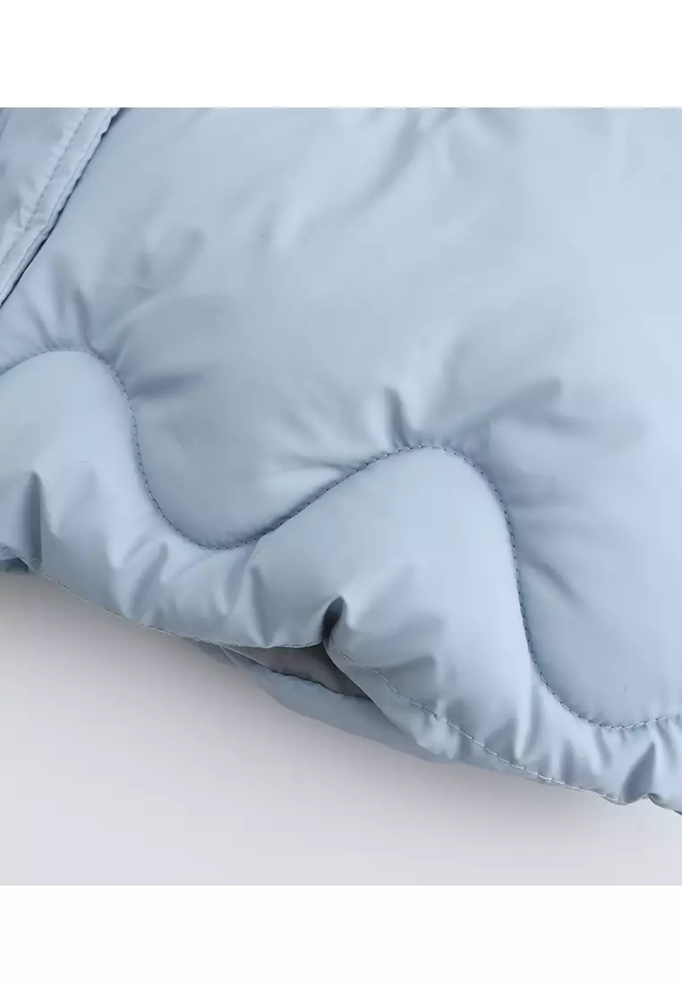 Detachable Faux Fur Collar Hooded Coat AD82303